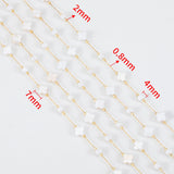 1Meter Stainless Steel Shell Beads Chain DIY Necklace Bracelet Supplies