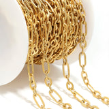 7mm Stainless Steel Cable Chains Bulk DIY Jewelry Making 1 Meter