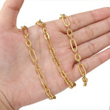 7mm Stainless Steel Cable Chains Bulk DIY Jewelry Making 1 Meter