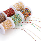 1M Stone Chain Square Cube Crystal Beads Necklace Bracelets Jewelry DIY