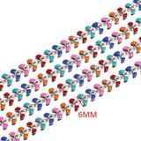 6mm Stainless Steel Airplane with Enamel Chains for DIY Jewelry