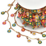 1M Flower Pendant Chains for Necklace Choker Stainless Steel Chain