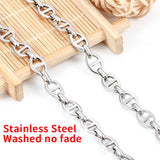 Stainless Steel 7.8mm Oval Chains Jewelry Making Supplies DIY Charms