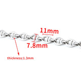 Stainless Steel 7.8mm Oval Chains Jewelry Making Supplies DIY Charms