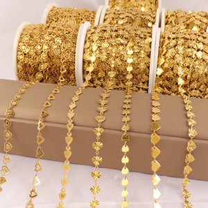 1M Stainless Steel Jewelry Making Heart Chain