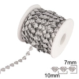 1M Stainless Steel Jewelry Making Heart Chain