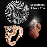 Stainless Steel I Love You Projection Magnetic Couple Necklace Heart Jewelry