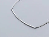 925 Sterling Silver Lucky Bar Anklet Bracelet GTLS880