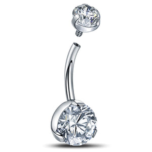 14G Opal Stone Belly Button Ring Titanium Piercing Sexy Jewelry