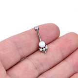 14G Opal Stone Belly Button Ring Titanium Piercing Sexy Jewelry
