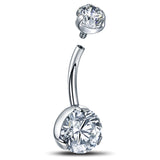 14G Opal Stone Belly Button Ring Titanium Piercing Sexy Jewelry