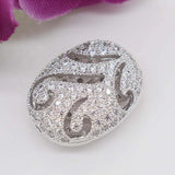 1PC 15x30mm Golden Plated Cz Micro Pave Teardrop Loose Beads for Jewelry Making