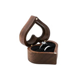 Heart Shape Walnut Wooden Box Jewelry Box Display Box