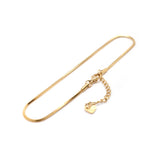 23.3cm Stainless Steel Anklet Snake Chain Foot Bracelet for Women