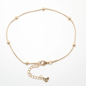 23.3cm Stainless Steel Anklet Snake Chain Foot Bracelet for Women