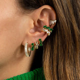 24K Plated Colorful Ear Cuff Earrings for Women