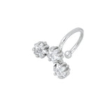 24k Plated Crystal Ear Cuff Earrings Couples Appointment jewelry