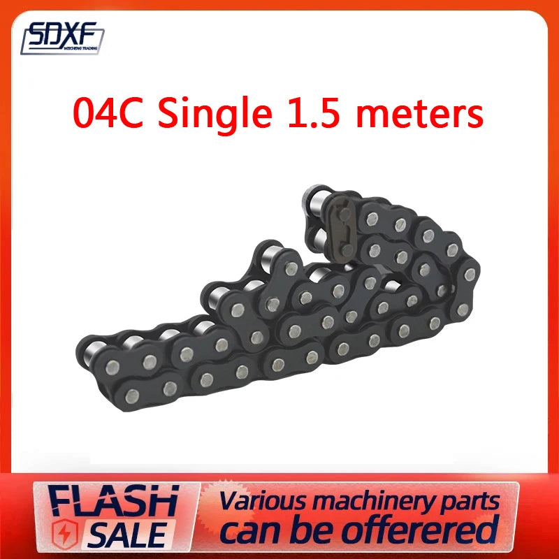 1PC Industrial Transmission Chain Carbon Steel Roller Chain