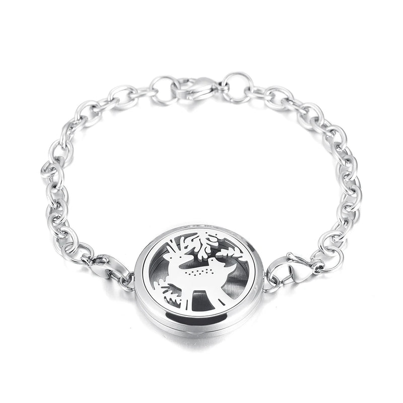 Stainless Steel Link Chain Bracelet Aromatherapy Diffuser