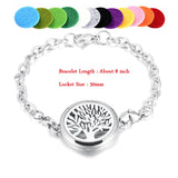 Stainless Steel Link Chain Bracelet Aromatherapy Diffuser