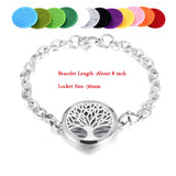 Stainless Steel Link Chain Bracelet Aromatherapy Diffuser
