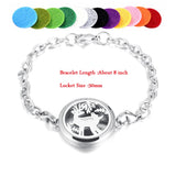 Stainless Steel Link Chain Bracelet Aromatherapy Diffuser