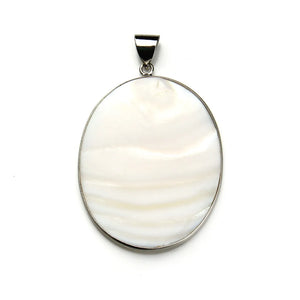 Big Round Natural Mother of Pearl Shell Pendant Charm for DIY Necklace