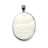 Big Round Natural Mother of Pearl Shell Pendant Charm for DIY Necklace