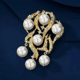 Vintage Baroque Brooch Shirt Wedding Jewelry Gift
