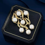 Vintage Baroque Brooch Shirt Wedding Jewelry Gift