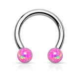 8-10mm Opal Nose Piercing Septum Ring Cheater Bead Nose Hoop Earring