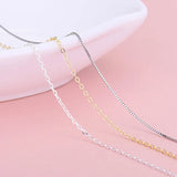 925 Sterling Silver Adjustable Chain for DIY Necklace Making