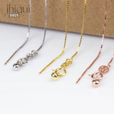 925 Sterling Silver Adjustable Chain for DIY Necklace Making