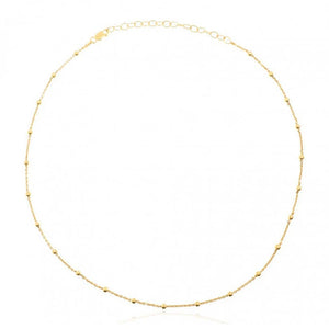 925 Silver Beads Chain Necklace for Women Choker Bohemia Jewelry Party