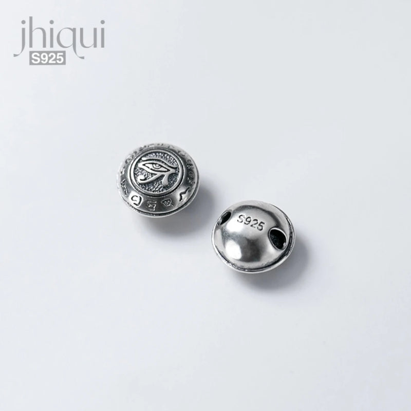 925 Silver Eye of Horus Charm Beads for DIY Bracelet Making
