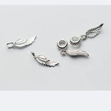 925 Silver Angel Wings Charm Pendant DIY Jewelry Making