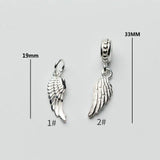 925 Silver Angel Wings Charm Pendant DIY Jewelry Making