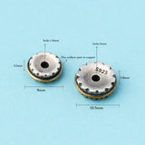 925 Sterling Silver Gear Wheel Spacer Charm Beads for Bracelet Making