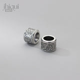 925 Sterling Silver Flower Spacer Charm Beads for DIY Bracelet