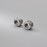 925 Sterling Silver Flower Spacer Charm Beads for DIY Bracelet