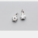 925 Silver Zircon Star Charm Pendant for DIY Jewelry