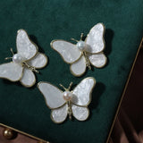 1PC AA Freshwater Pearl Pendant Butterfly Shape Brooch Shell Pearl Women Jewelry