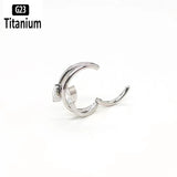 ASTM F136 Titanium Piercing Clicker Earrings Nose Rings 16G