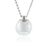 Clear/Matte Crystal Ball Perfume Oil Bottle Pendant Gift