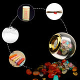 Transparent Crystal Bottle Screw Cap Perfume Oil Bottle Pendant