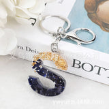 Alphabet A-Z Acrylic Keychain For Women Men Car Bag Keyring Pendant