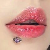Stainless Steel Spider Lip Piercing Stud Labret CZ Body Piercing Jewelry 16g