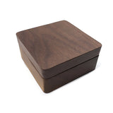 Walnut Pendant Packaging Box Flannel Lining Necklace Box