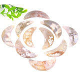 Blossom Agate Healing Crystal Stone Pendant Necklace DIY Bead Stone