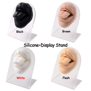 Silicone Ear Nose Model for Piercings Tools Body Parts Jewelry Display